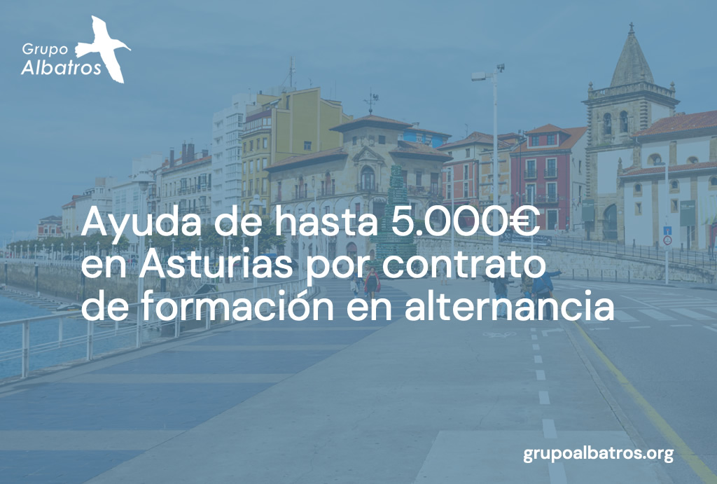 Ayuda de hasta 5.000€ en Asturias por contrato de formación en alternancia